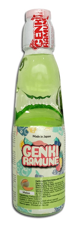 Soda dolce gusto melone - Genki Ramune 200ml.